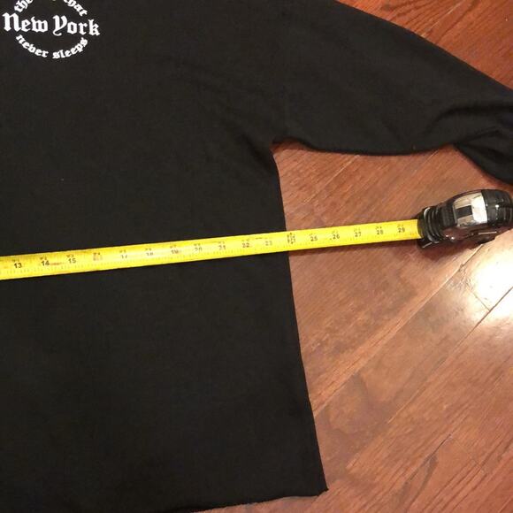 H&M Divider Raw Edge New York Black Hoodie - Picture 6 of 7